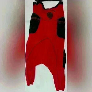 Spiral Red and black harem pants